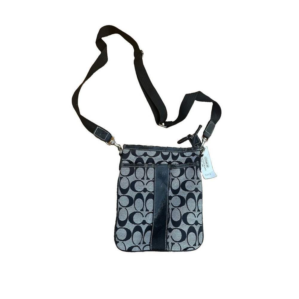 Coach Signature crossbody bag 6098- Restoration Project Black/Gray